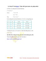 Ly thuyet tinh chat giao hoan cua phep nhan