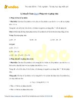 Ly thuyet phep tru va phep chia