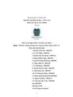 Tiểu luận học phần văn hóa ẩm thực đề tài  trình bày văn hóa ẩm thực của 1 trong số 6 nước châu âu mỹ ( ý)