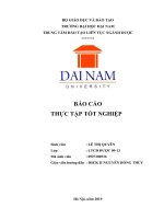 Chuyên đề thực tập công ty cổ phần y dược quốc tế mỹ đức