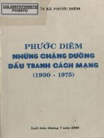 Ebook Phước Diêm những chặng đường đấu tranh cách mạng (1930 - 1975): Phần 1