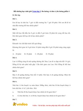 Bai tap toan nang cao lop 3 do luong va don vi do luong phan 4