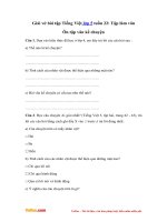 Giai vo bai tap tieng viet lop 5 tuan 22 tlv on tap van ke chuyen