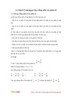 Ly thuyet quy dong mau so cac phan so