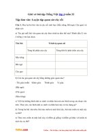 Giai vo bai tap tieng viet lop 4 tuan 22 tlv luyen tap quan sat cay coi