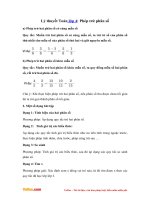 Ly thuyet phep tru phan so