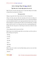 Giai vo bai tap tieng viet lop 4 tuan 30 tlv luyen tap quan sat con vat