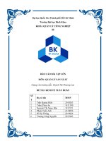 Báo cáo bài tập lớn môn quản lý sản xuất  ứng dụng mô hình kinh tế tuần hoàn trên thế giới