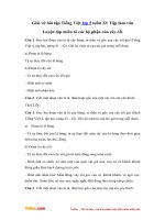 Giai vo bai tap tieng viet lop 4 tuan 22 tlv luyen tap mieu ta cac bo phan cua cay coi