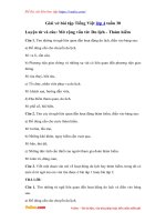 Giai vo bai tap tieng viet lop 4 tuan 30 ltvc mo rong von tu du lich tham hiem