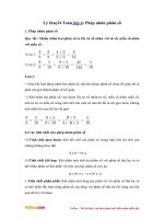 Ly thuyet phep nhan phan so