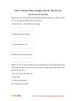 Giai vo bai tap tieng viet lop 5 tuan 20 tlv lap chuong trinh hoat dong