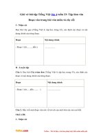 Giai vo bai tap tieng viet lop 4 tuan 23 tlv doan van trong bai van mieu ta cay coi