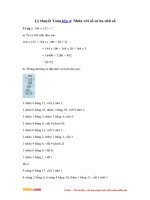 Ly thuyet nhan voi so co ba chu so