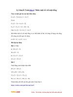 Ly thuyet nhan mot so voi mot tong