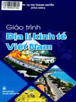 Giáo trình địa lí kinh tế việt nam phần 1