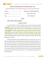 De khao sat chat luong dau nam mon tieng viet lop 5 de 1