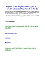 Soạn sử 12 bài 4 ngắn nhất trang 25, 26,    , 34, 35  các nước đông nam á và ấn độ