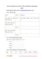 Giai vo bai tap toan 4 bai 15 viet so tu nhien trong he thap phan