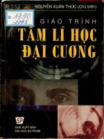 Giáo trình tâm lí học đại cương phần 1   nguyễn xuân thức