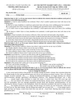 76 Đề Thi Thử Tốt Nghiệp Thpt Môn Tiếng Anh Năm 2023 (Lần 1) - Trường Thpt Ngô Gia Tự, Đắk Lắk (Mã Đề 107).Docx