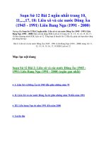 Soạn sử 12 bài 2 ngắn nhất trang 10, 11,   ,17, 18  liên xô và các nước đông âu (1945   1991) liên bang nga (1991   2000)