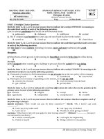 66 Đề Thi Giữa Học Kì 2 Môn Tiếng Anh Lớp 10 Năm 2022-2023 - Trường Thpt Thủ Đức (Mã Đề 015).Docx