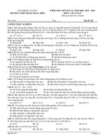 69 Đề Thi Giữa Học Kì 2 Môn Vật Lý Lớp 11 Năm 2022-2023 - Trường Thpt Phan Ngọc Hiển, Cà Mau (Mã Đề 103).Docx