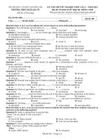 74 Đề Thi Thử Tốt Nghiệp Thpt Môn Tiếng Anh Năm 2023 (Lần 1) - Trường Thpt Ngô Gia Tự, Đắk Lắk (Mã Đề 109).Docx