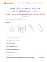 Giai tieng anh lop 1 unit 1 my school trang 8 11 sbt