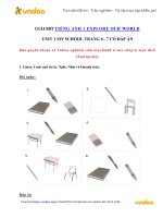 Giai tieng anh lop 1 unit 1 trang 6 7 sbt