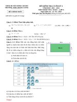 101 Đề Thi Học Kỳ 1 Môn Toán 6 Năm 2021-2022 Có Đáp Án - Trường Thcs Hưng Long.docx
