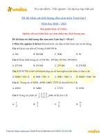 De khao sat chat luong dau nam mon toan lop 5 nam 2020 2021 de so 1