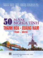 Ebook 50 năm nghĩa tình Thanh Hoá - Quảng Nam (1960-2010)