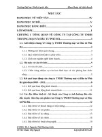 Chuyên đề thực tập đẩy mạnh tiêu thụ sản phẩm của công ty trách nhiệm hữu hạn thương mại và đầu tư phú hà