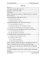 Chuyên đề thực tập  đánh giá về tình hình tổ chức hạch toán kế toán tại công ty trách nhiệm hữu hạng xây dựng và thương mại thắng hà