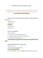 130 câu hỏi NHẬP MÔN INTERNET VÀ E- LEARNING EG38 EHOU