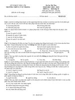 Đề thi thử thpt môn lý 11  (601)