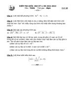 De giua ky 2 toan 10 nam 2022 2023 truong thpt gia dinh tp hcm