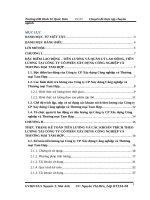 Chuyên đề thực tập hoàn thiện kế toán tiền lương và các khoản trích theo lương tại công ty cổ phần xây dựng công nghiệp và thương mại tam hợp