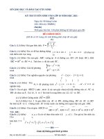 55 Đề Tuyển Sinh Lớp 10 Môn Toán (Chuyên) Năm 2021 – 2022 Sở Gd&Đt Tây Ninh.docx