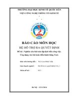 Chuyên đề thực tập  nghiên cứu bài toán lập lịch biểu công việc ứng dụng vào bài toán điều hành hãng taxi