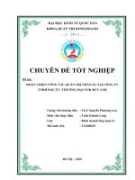 Chuyên đề thực tập  hoàn thiện công tác quản trị nhân sự tại công ty trách nhiệm hữu hạn đầu tư thương mại xnhập khẩu huy anh