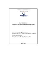 Tiểu luận học phần giới thiệu và trải nghiệm nghề nghiệp  đối với khoa tiếng anh