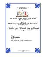 Biện pháp nâng cao hiệu quả rèn đọc cho học sinh lớp 1 bộ sách kết nối tri thức với cuộc sống