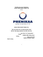 Báo cáo phân tích và thiết kế phần mềm đề tài xây dựng website tìm kiếm việc làm
