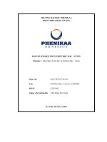 Bài tập lớn học phần triết học mác – lênin chương 1   khái luận về triết học và triết học mác – lênin