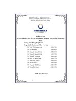 Tiểu luận đề tài phân tích tính tất yếu và nội dung hội nhập kinh tế quốc tế của việt nam