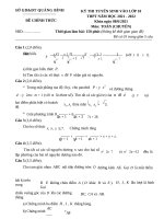 53 Đề Tuyển Sinh Lớp 10 Môn Toán (Chuyên) Năm 2021 – 2022 Sở Gd&Đt Quảng Bình.docx