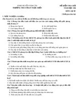 Đề thi giữa học kì 2 môn Lịch sử lớp 8 năm 2022-2023 có đáp án - Trường THCS Phan Ngọc Hiển